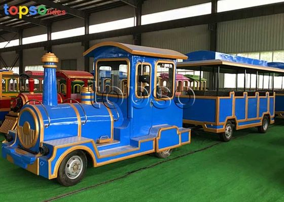 40 Seats Trackless Train Ride Diesel Theme Park Sightseeing Train Ride
